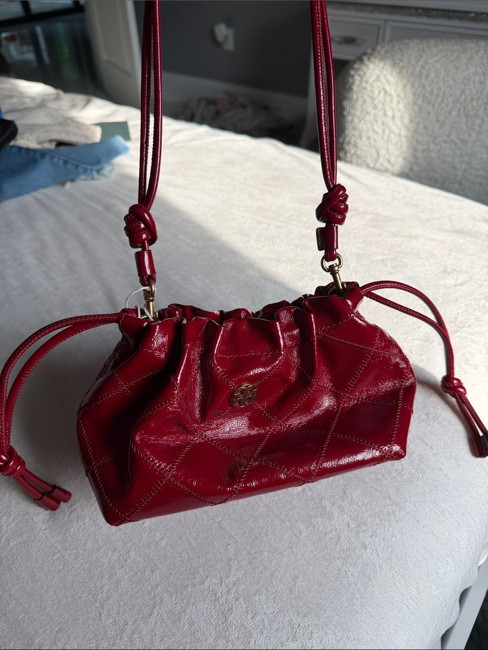 Tory Burch Small Red Purse Brand New - Picture 13 of 13